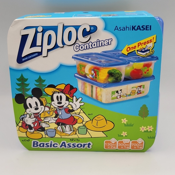 Disney Kitchen New Disney Ziploc Reusable Container 4 Pack Poshmark